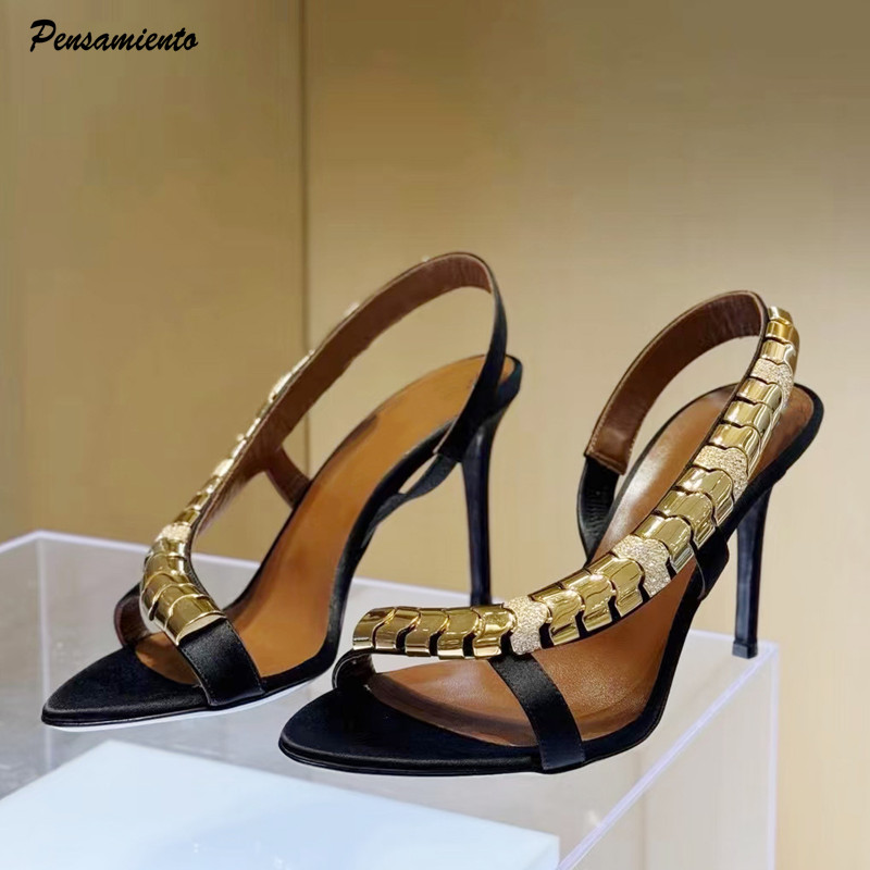 Summer Clothing Stores - Luxuriöse Glitzer-Sandalen mit Strassbesatz für Damen,