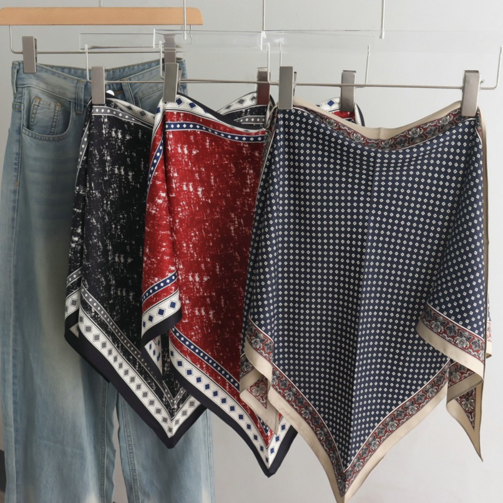 Summer Clothing Wraps - Neuer Satin-Damenschal im Batik-Stil, Retro-Schal, Gürtel,