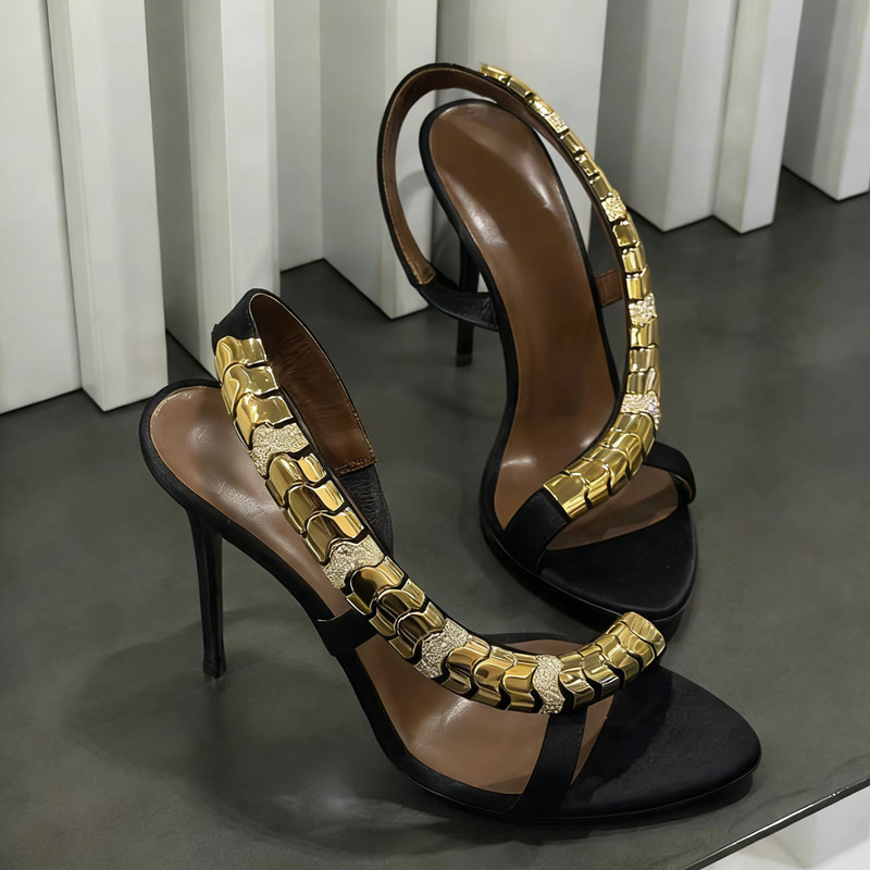 Luxuriöse Glitzer-Sandalen mit – Summer Clothing Stores Bewertung und Preis