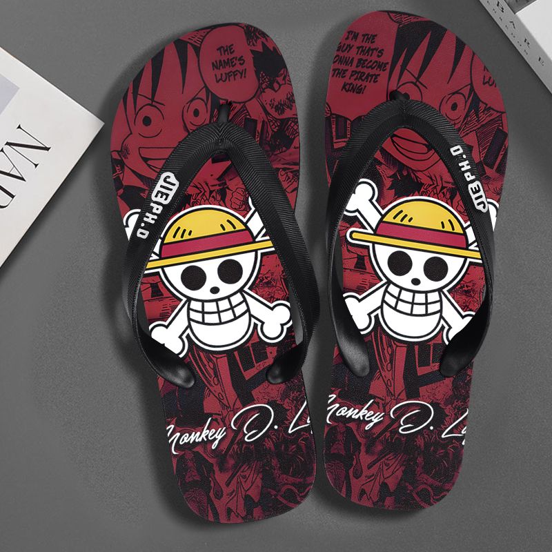 Neue One Piece Anime Flip-Flop – Summer Clothing Wholesale Bewertung und Preis