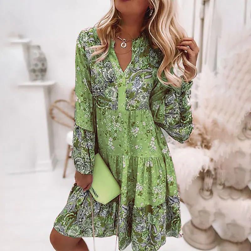 Casual Floral Print Kleider Fü – Summer Zara Bewertung und Preis