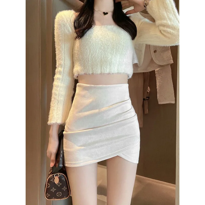 Koreanische Mode Minirock einf – Summer Clothing Wraps Bewertung und Preis