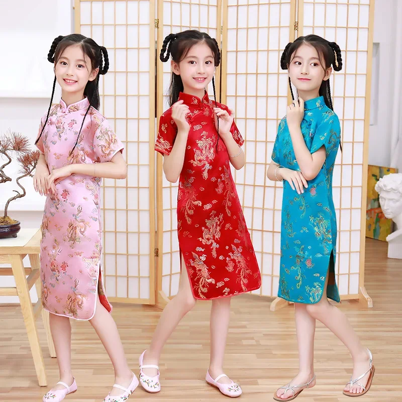 Sommer Kinder Cheongsam 2024 M – Summer Clothing Baby Girl Bewertung und Preis